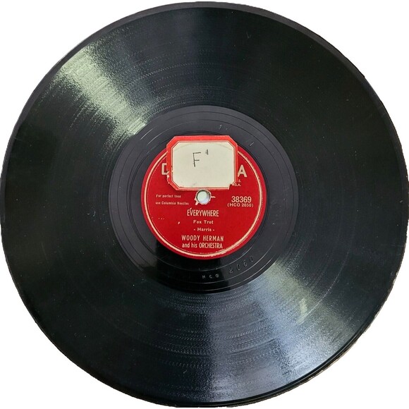 Woody Herman 78 Everywhere / The Goof And I on Columbia 38369 V+ Jazz '48 - Picture 1 of 2